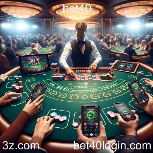 Viva a Emoção do Cassino Ao Vivo no Bet40